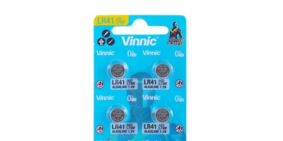 4 x Vinnic AG3 LR41 Batterien Knopf Zellen Knopfzellen G3 LR736 L736 im Blister