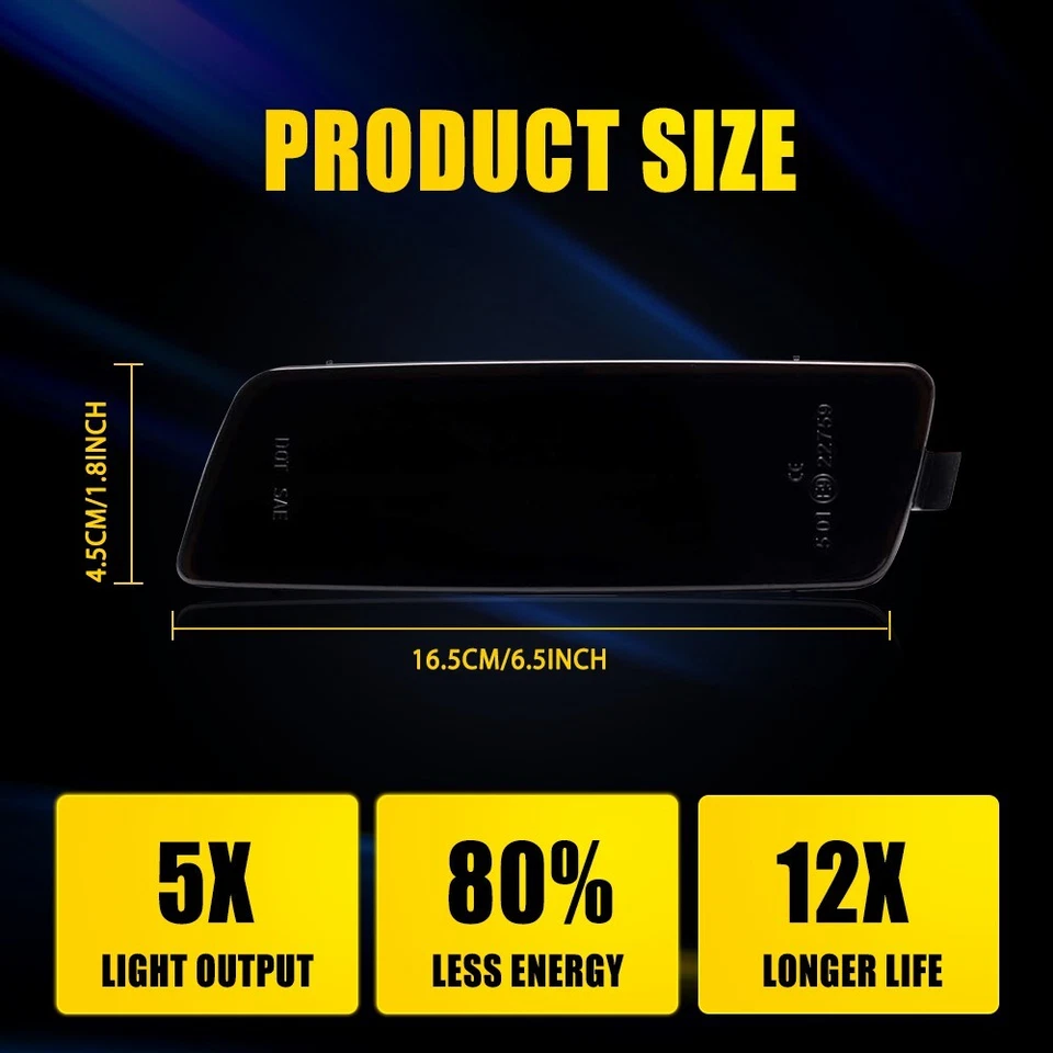 Luz marcadora frontal LED ámbar ahumado para VW MK5 Golf GTI Rabbit Jetta 06-09 Foto 4 de 4