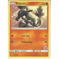 25/156 Salandit (Charizard Symbol 18) Pokemon TCG Battle Academy Charizard Deck