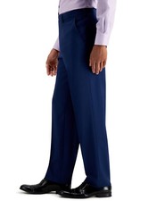 Nautica Men's Blue Solid Modern Fit Flat Front Dress Pants 41 x 32 yse1124