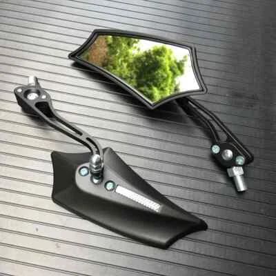 Universal 2PCS/Pair Motorcycle Mirror Scooter E-Bike Rearview Mirrors Electrombile Back Side Mirror 8mm 10mm Acrylic Glass - Foto 2