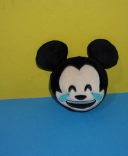 Disney Mickey Emoji Two Sided Soft Stuffed Plush Small 4" Smile Cry