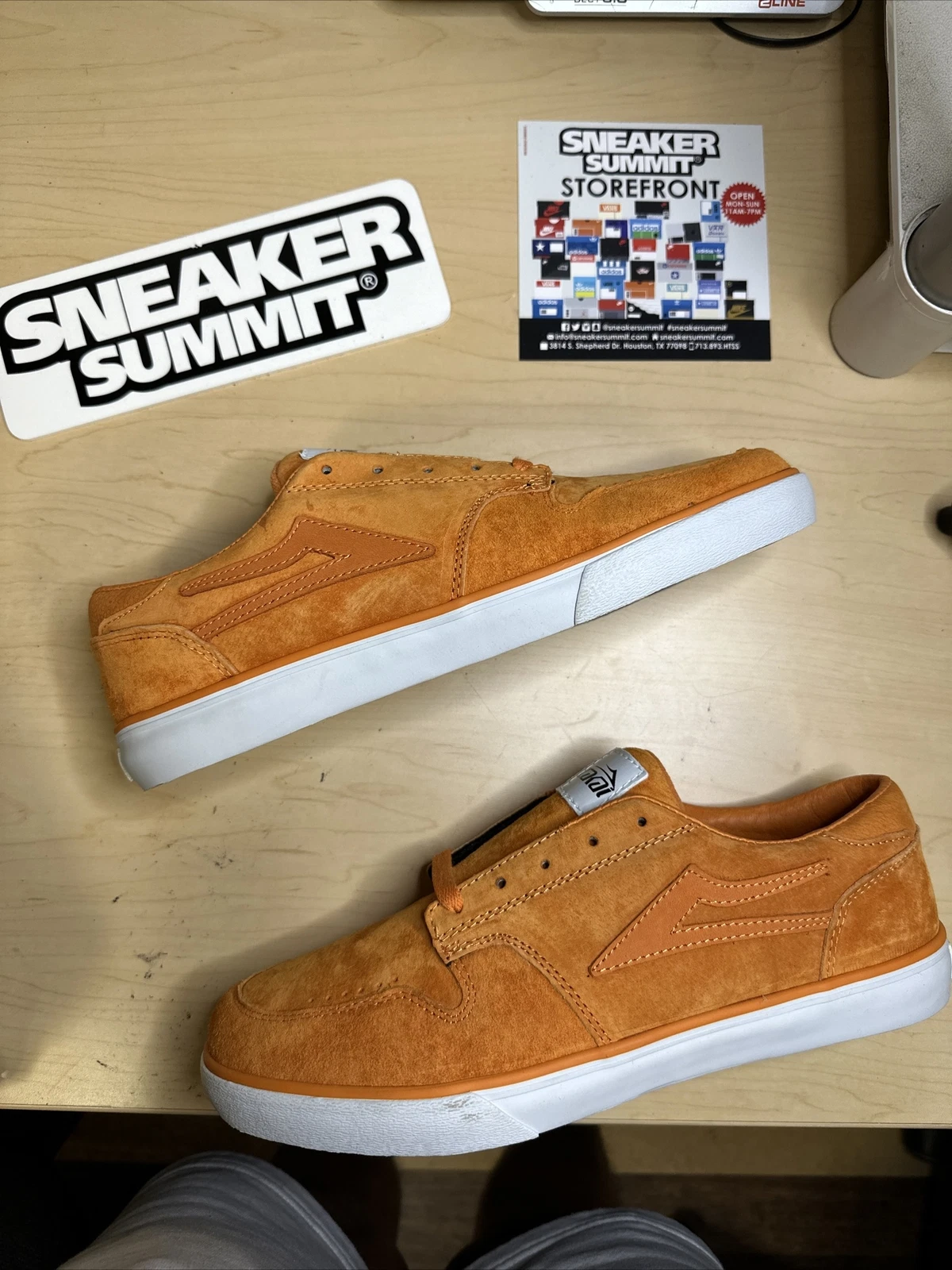 Mike Carroll 5 Lakai x Supreme New York dédicacé rare en magasin orange 10,5