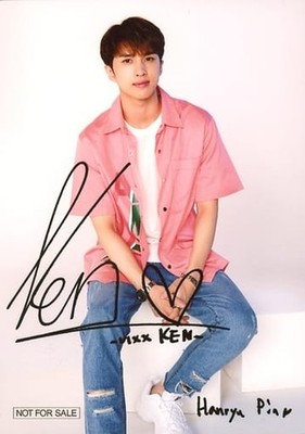 VIXX Ken 2L Bromide Photo Signed Hallyu Pia Japan