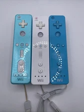 Lot of 3 Untested Nintendo OEM Wii Remotes For Parts