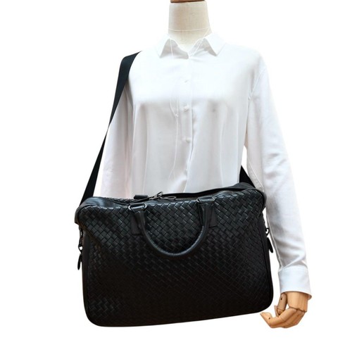 BOTTEGA VENETA Businesstasche Intrecciato Leder schwarz echt aus Japan - Bild 20 von 24