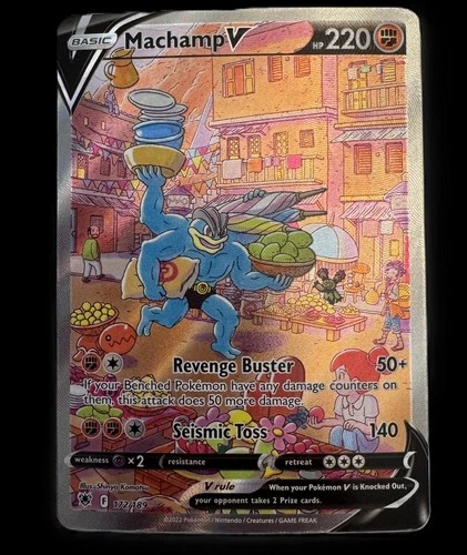 Pokémon Machamp V (Alternate Full Art) 172/189 Astral Radiance Ultra Rare Holo