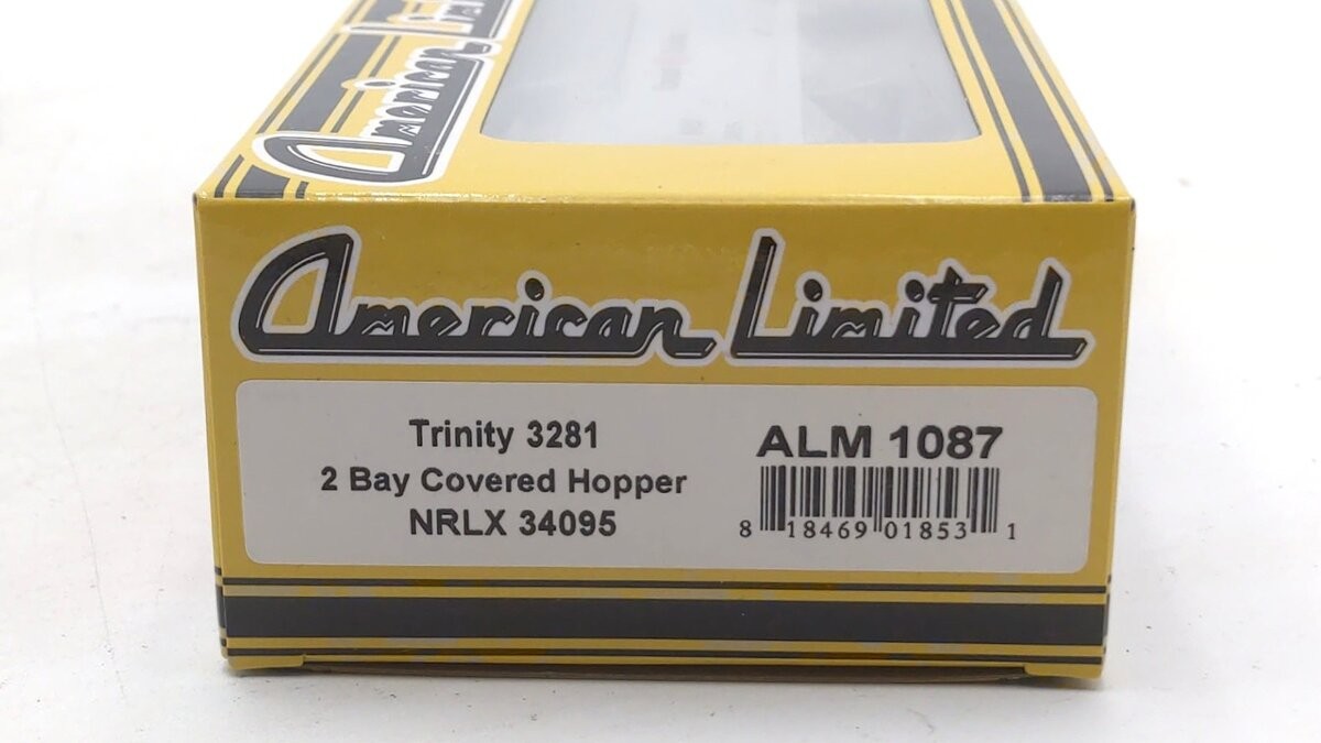American Limited Models 1087 HO Ciment Que'bec NRLX 2-Bay Covered Hopper #34095