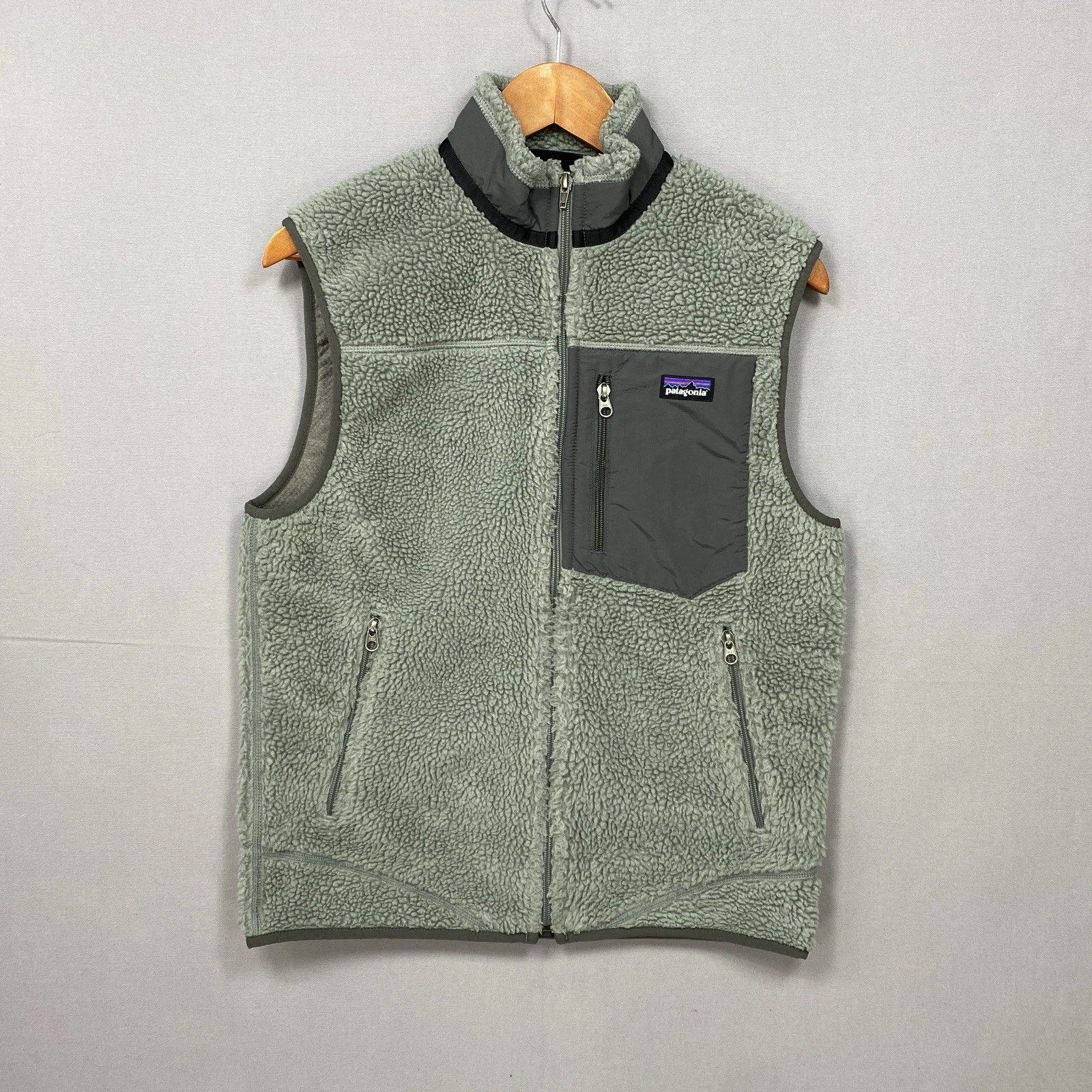 Patagonia Classic Retro X Vest Mens Small Deep Pile Fleece Full Zip Hiking 23047