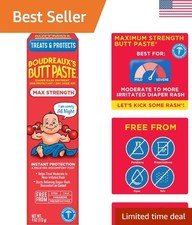 Maximum Strength Diaper Rash Cream, Ointment for Baby, 4 oz Tube