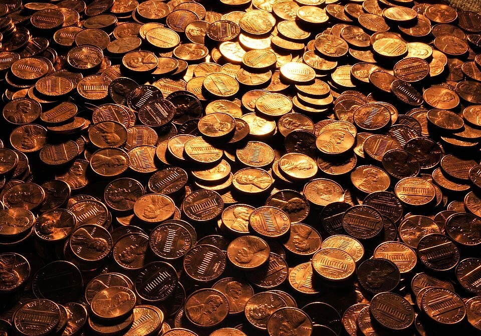 6000 COPPER PENNIES! (95% copper / 5% zinc) FREE SHIPPING!