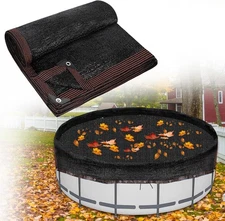20 Feet Round Leaf Net Cover for Above Fit 18' Pool, black 