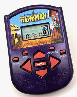 Vintage 2002 Hangman LCD Electronic Game Handheld Hasbro Tested & a New Battery_