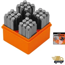 37-Piece Number and Letter Stamp Set 1/4 6mm A-Z & 0-9 + Stars Punch Perfect ...