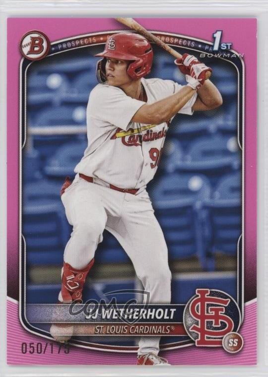 2025 Bowman Prospects Pink 50/175 JJ Wetherholt #BP-22 9fn