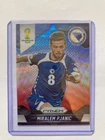 PRIZM FIFA WORLD CUP BRAZIL 2014 MIRALEM PJANIC BOSNA BLUE WAVE FOOTBALL.
