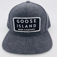 Goose Island Beer Company Hat Cap Snapback Mens Wool Embroidery Patch
