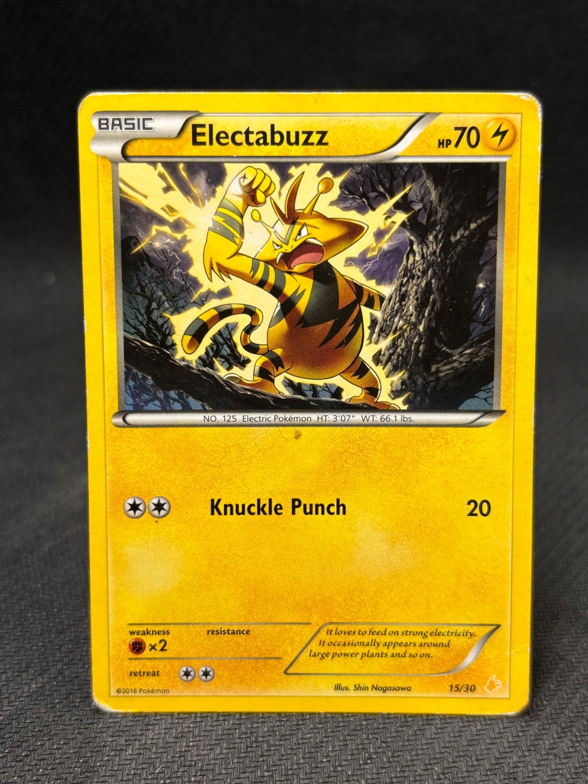 Electabuzz (15) 15/30 Common XY Trainer Kit: Pikachu Libre & Suicune Pokemon HP