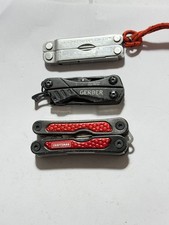 Lot of 3 Mini Multi Tools - Letherman Micra - Gerber Dime - Craftsman