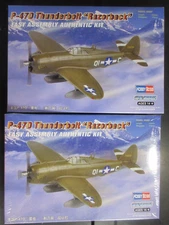 HOBBYBOSS 1/72 REPUBLIC P-47D THUNDERBOLT RAZORBACK #80283  factory sld lot of 2
