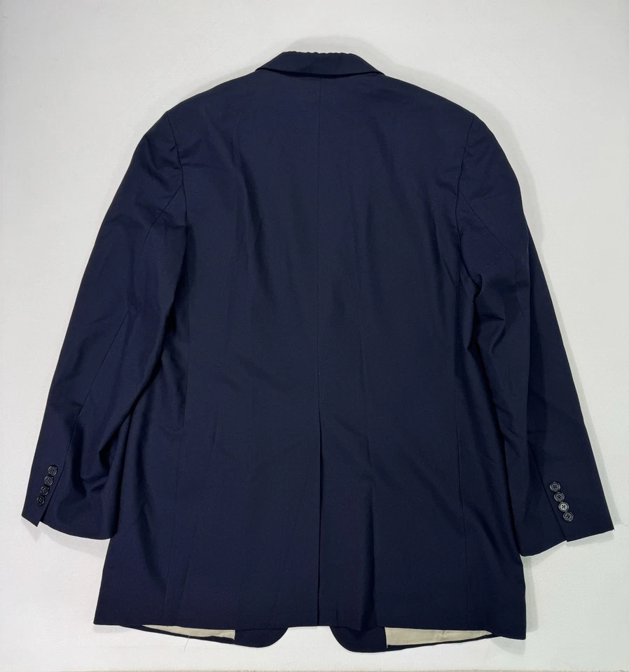 Blazer Paul Stuart Para Hombres 45XL Azul Marino Lana Dos Botones Calce Clásico De Colección Foto 2 de 4