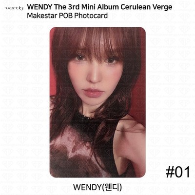 ウェンディ Cerulean Verge トレカ Applemusic ラキドロ RED VELVET WENDY The 3rd Mini Album Cerulean Verge POB Photocard