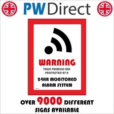 Image of SIGN Warning These Premises Are Protected By Surveillance Guard Security WS773F