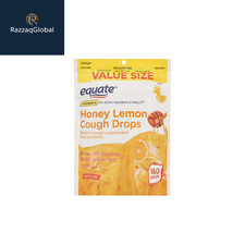 Equate Honey Lemon Menthol Cough Drops for Sore Throat, 160 Ct