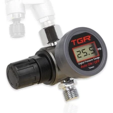 HVLP Spray Gun Air Regulator with Digital Pressure Gauge and Diaphragm Control
