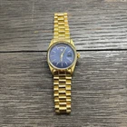 Vintage Goldtone Watch “Rolex”. Shows Day/Date. Fits Small. Needs Battery
