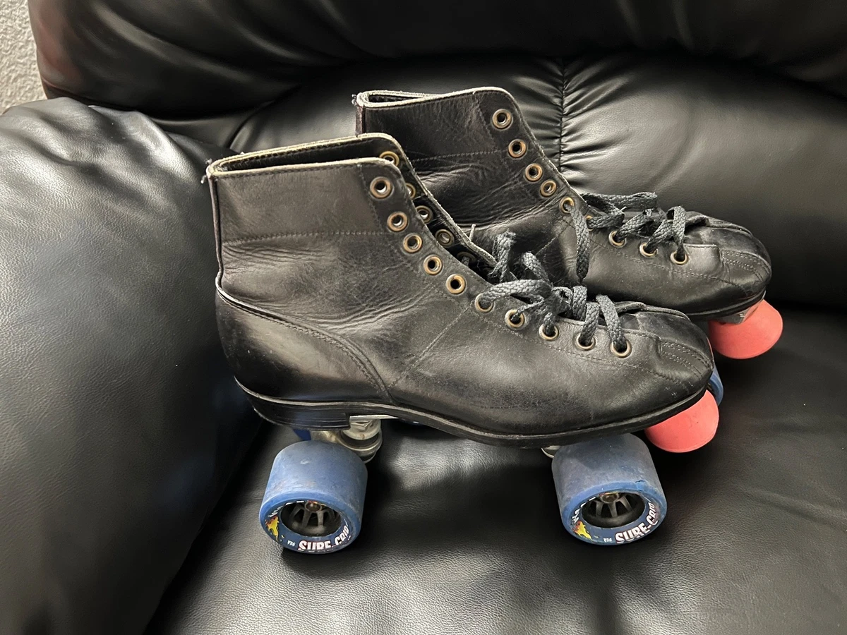 Patins à Roulettes Vintage Betty Lytle Chicago Fo-Mac 77H - Taille 5R - Blanc - Avec Sacoche - Occasion