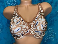 Wacoal Basic Beauty 855292 Etched Leaves Print Full Figure T Shirt Bra 38D