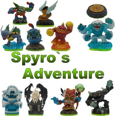 Skylanders Spyros Adventure - Figuren für alle Plattformen - PS3 PS4 Wii Xbox Sw