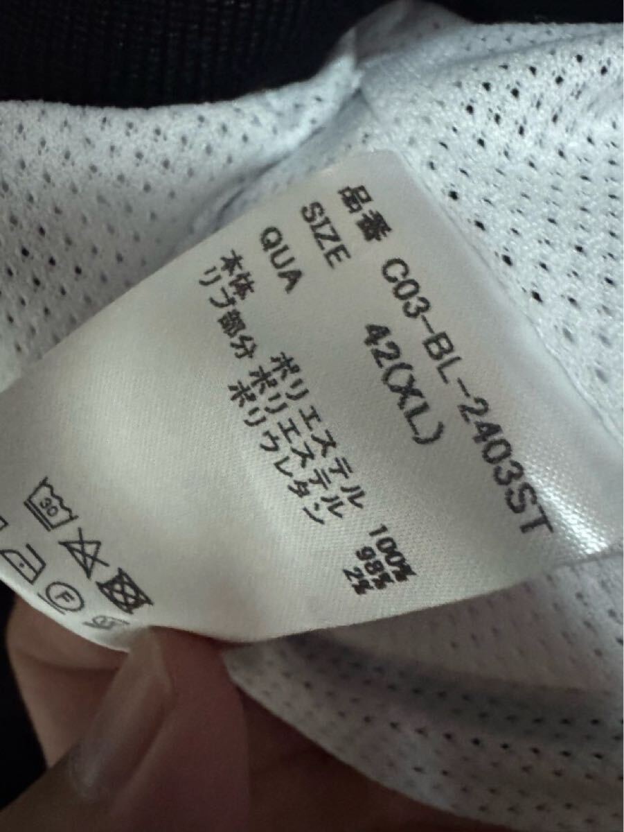 CRONOS stadium jacket nylon jacket black and whit… - image 9