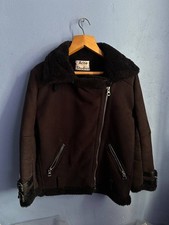 Acne studios leather jacket natural sheepskin