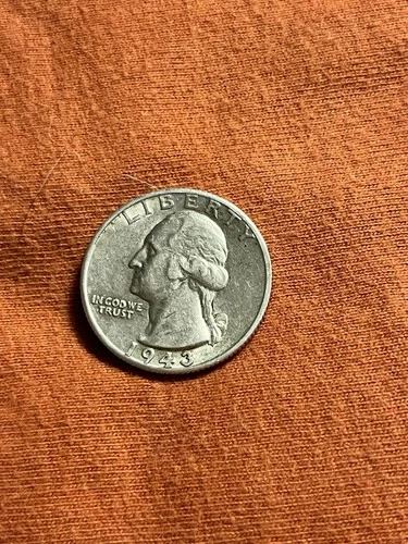 1943 Washington Quarter 25c Silver High Grade AU Uncirculated #DS44