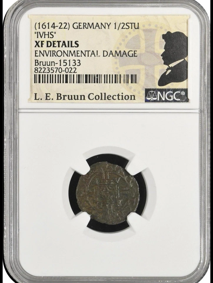 1614-22 Germany 1/2 Stu IVHS , Bruun Collection - Image 3 of 3