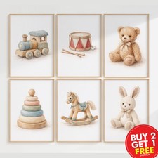 Spielzeug Kinderzimmer Drucke, Kinderzimmer Drucke, Babyzimmer Bilder, Teddybär,