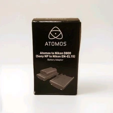 Atomos to Nikon D800 Battery  Adapter (Sony NP to Nikon EN-EL15). New in box.