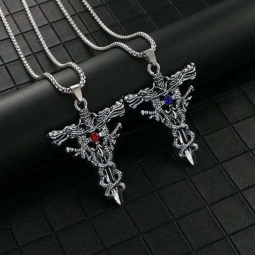 Modern Cross Pendant Necklace