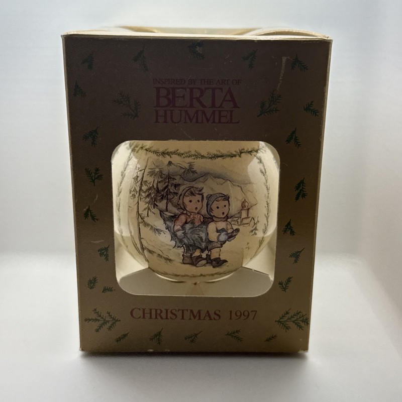 Goebel Berta Hummel Christmas Ornament 1997 Tree Trimming Time