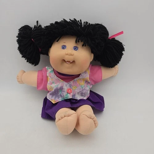 Cabbage Patch Kids First Edition CK19 Head Mold | Violet Eyes Black Hair