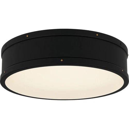 Matte Black LED Flush Mount from the Quoizel Flush Mount Collection - Picture 4 of 4