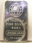 Engelhard 1 ounce Fine .999 Silver Bar FF 45286