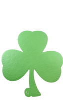6 Hallmark Embossed SHAMROCK Cardboard Wall Decor Party Decoration 12" x 12"
