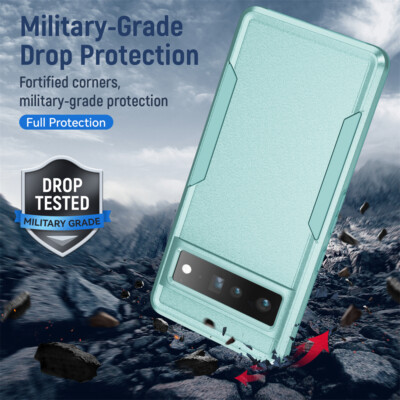For Google Pixel 8 Pro 7A 6A Plug Phone Case Shockproof Case+Screen Protector