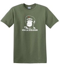 VIVA LA EVOLUCION Che Guevara Estilo Viva Evolution Camiseta Algodón Pesado