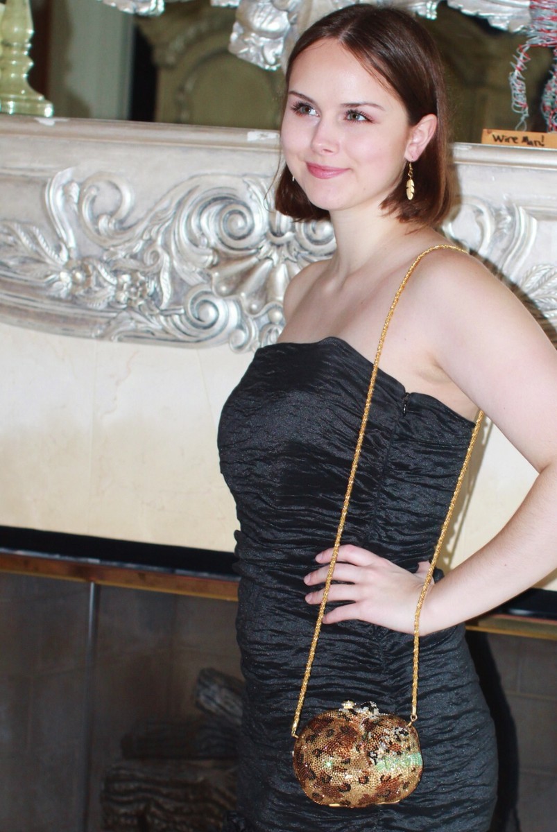 Kathrine Baumann LIMITED ED SLEEPING CAT swarovski crystal bag