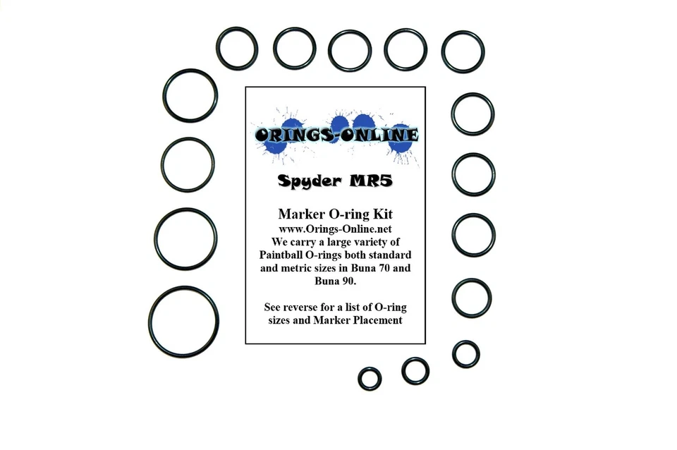 ORINGS-ONLINE Spyder TL-X Paintball Marker O-ring Oring Kit x 4 rebuilds / kits