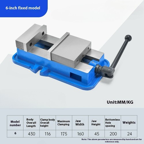 Taiwan Quan Winkel Fixed Plain Vise Schraubstock CNC Schwerlast Fräsmaschine Schraubstock - Bild 11 von 12